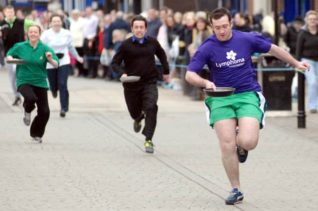 Who remembers the 2012 pancake race in King Street?