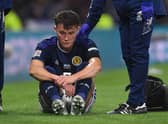 Everton right-back Nathan Patterson was injured in Scotland's 3-0 win over Ukraine.  (Photo by Craig Foy / SNS Group)