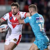 Tommy Makinson, of St Helens, is out with a hamstring issue. Picture by Paul Currie/SWpix.com.