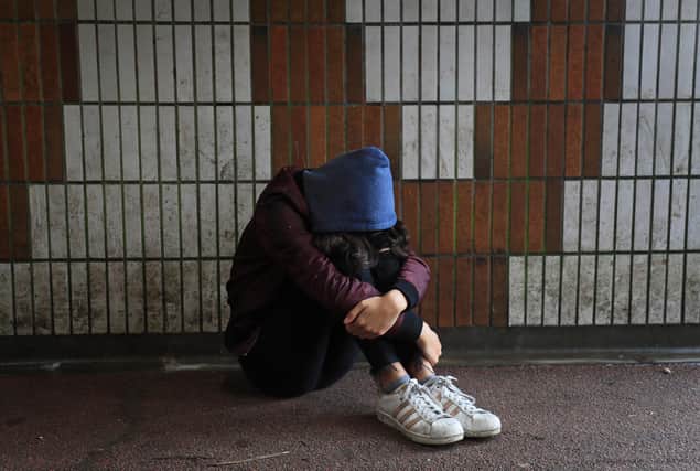 PICTURE POSED BY MODEL of a teenage girl showing signs of mental health issues. PA Photo. Picture date: Sunday February 2, 2020. Photo credit should read: Gareth Fuller/PA Wire