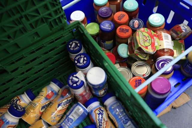 File photo dated 26/04/16 of stocks of food, as one in three young people say their family have relied on food banks or other community outlets for supplies in recent months, new research suggests.
