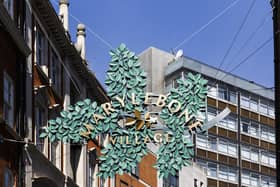 The new 'Elm Leaf' installation which serves as a gateway to Marylebone Village. Image: Sister London