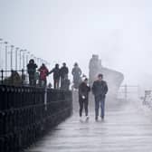 Storm hits New Brighton, Wirral.