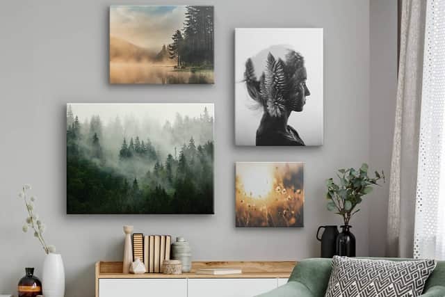 Get creative with canvas prints and stamp a memorable mark on home