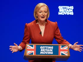 Prime Minister Liz Truss delivers her keynote speech at the Conservative Party annual conference at the International Convention Centre in Birmingham. Picture date: Wednesday October 5, 2022.