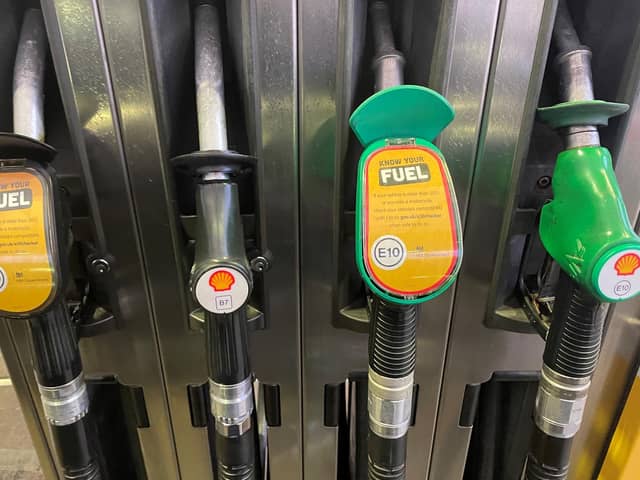 Petrol Pumps at a station in Liverpool. Image by Peter Byrne. 
